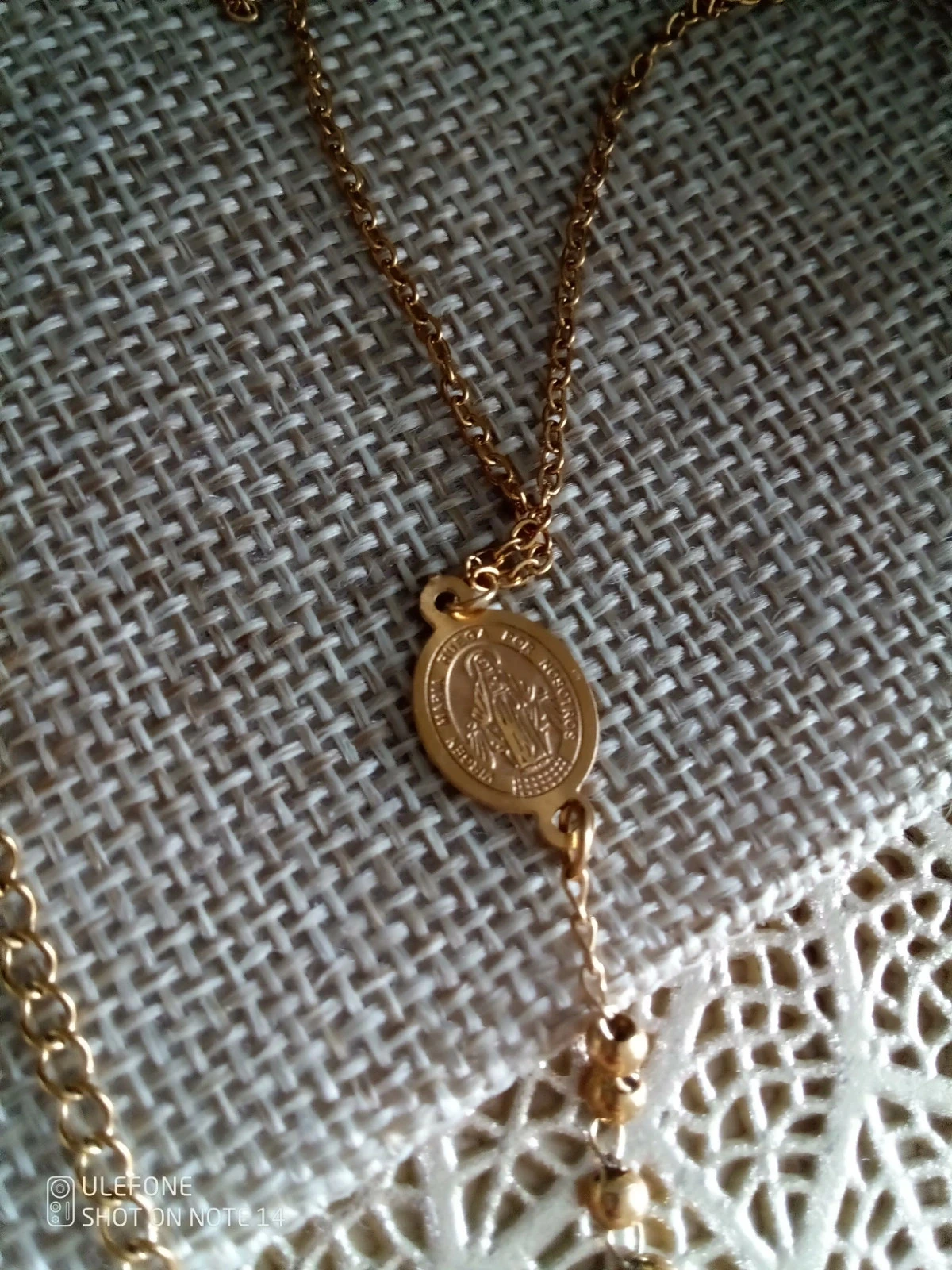 Collier sainte Vierge pierre d'améthyste 💜 – photo 5